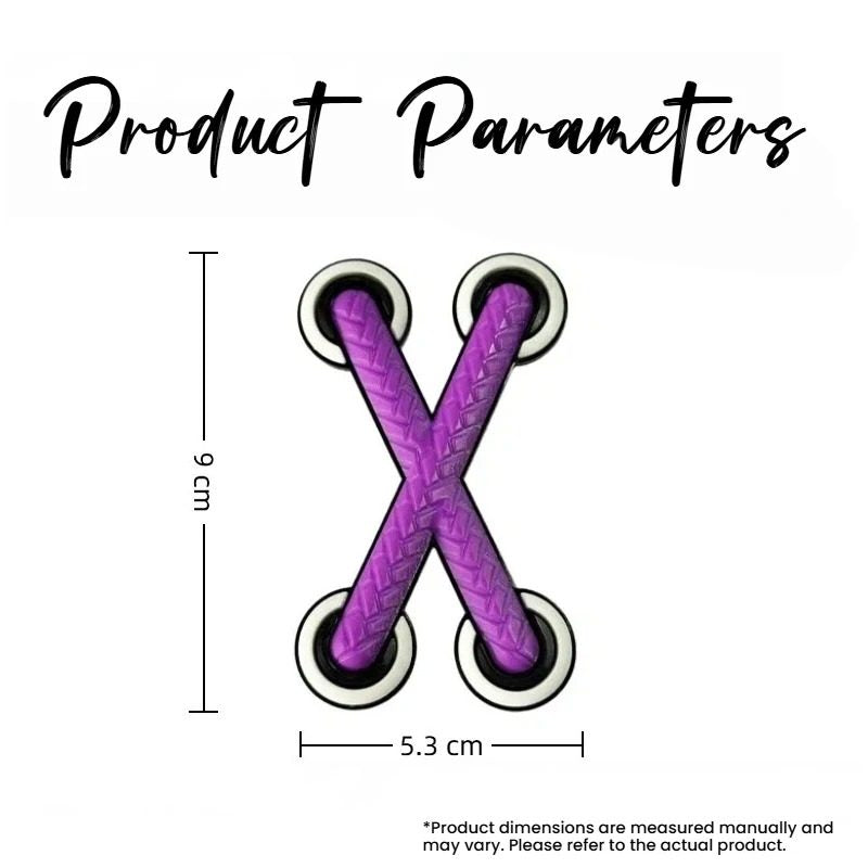 3D Crossed Shoelace Car & Motorcycle Sticker
