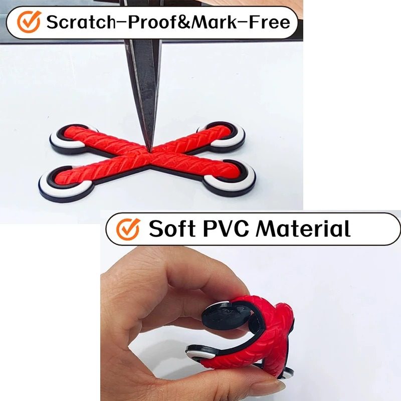3D Crossed Shoelace Car & Motorcycle Sticker