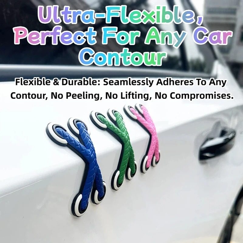 3D Crossed Shoelace Car & Motorcycle Sticker