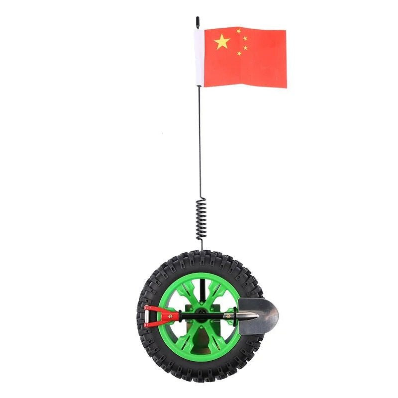 Mini Off-Road Spare Tire Decoration — Shovel & Flag
