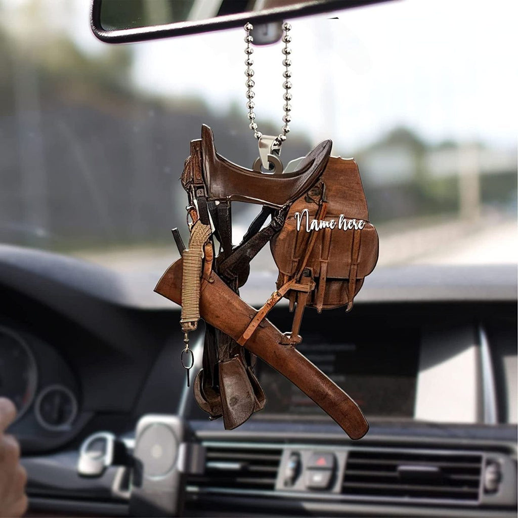 Saddle Car Key Ring Pendant